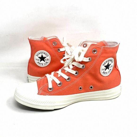 Converse Ctas High Top Shoes For Women Orange A02203F Canvas Casual Sneakers - Picture 6 of 11